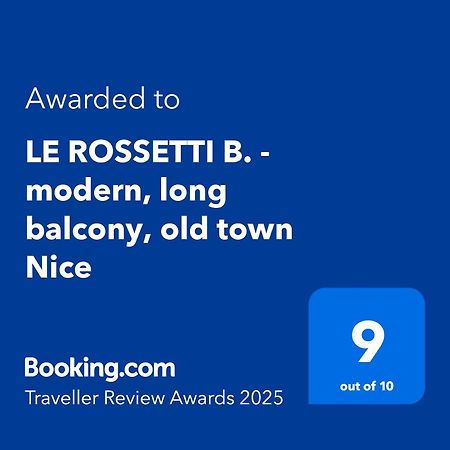 Le Rossetti B. - Modern, Long Balcony, Old Town Nice Exterior foto